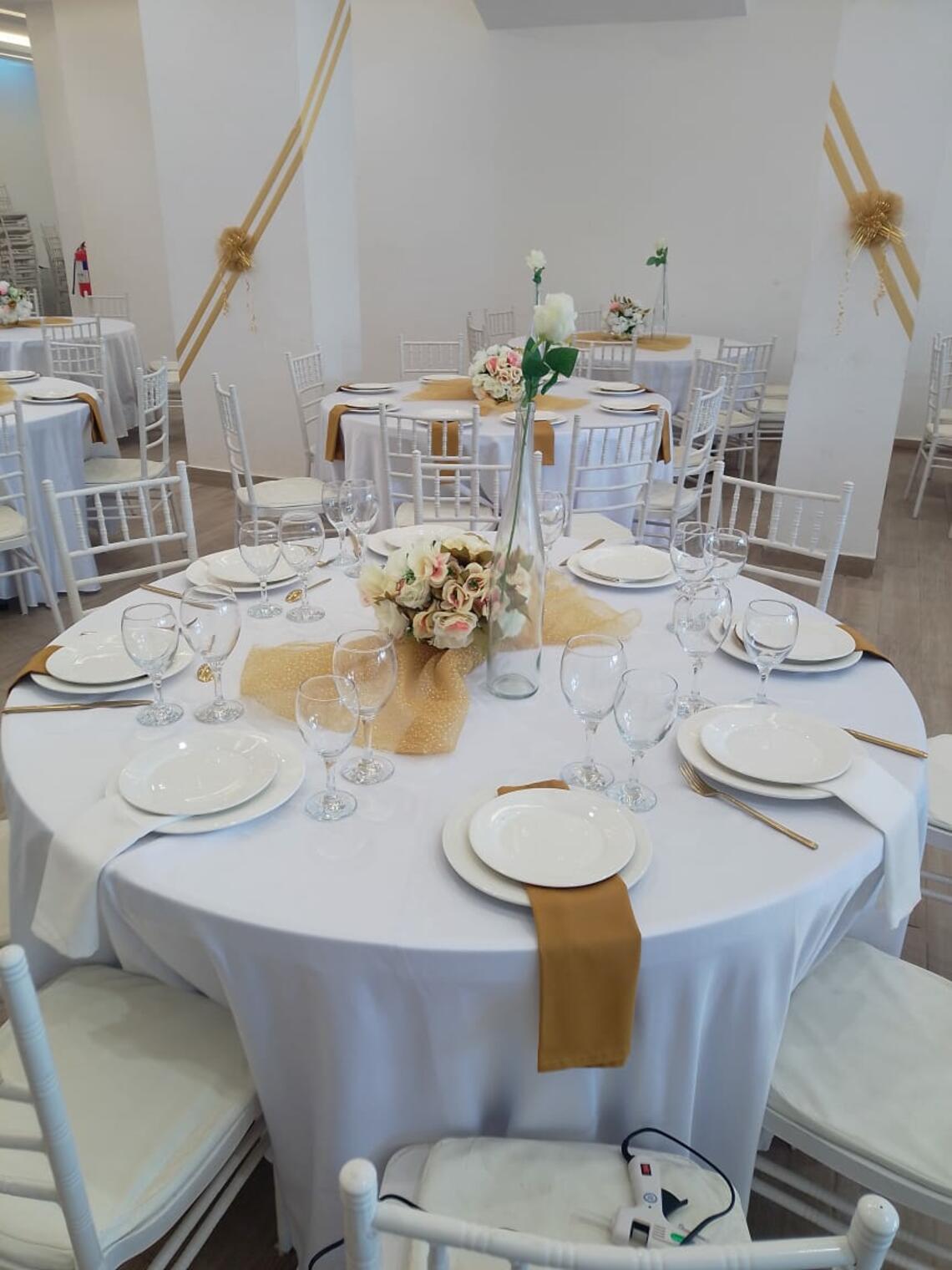 Un salon configuré pour un séminaire